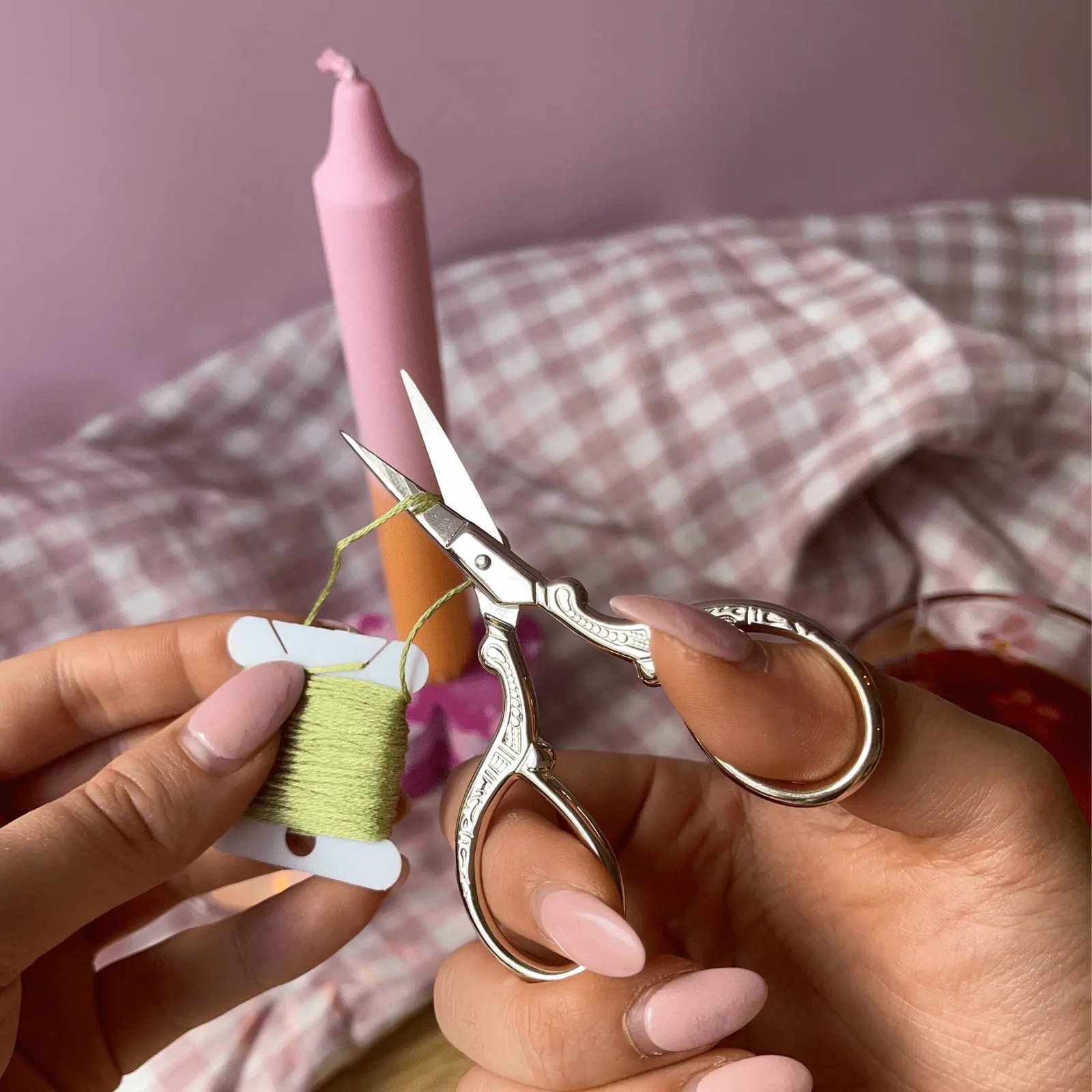 Gold Embroidery Scissors-Handcrafted Mastery