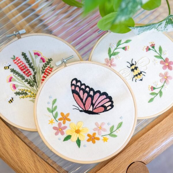 FLORAL TRIO - Embroidery Kit Bundle