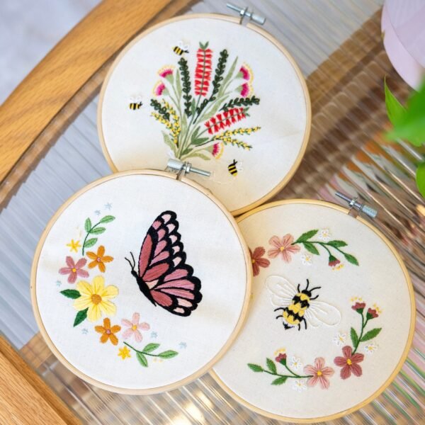 FLORAL TRIO - Embroidery Kit Bundle