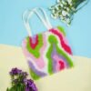 ACID RAIN - Latch Hook Tote Bag