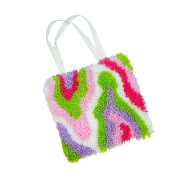 ACID RAIN - Latch Hook Tote Bag