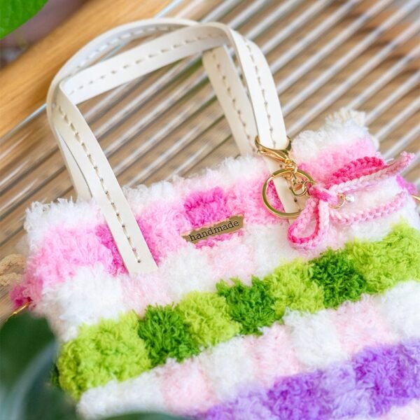 GINGHAM RAINBOW - Woven Tote Bag Kit-Crafts for Girls