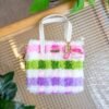 GINGHAM RAINBOW - Woven Tote Bag Kit-Crafts for Girls