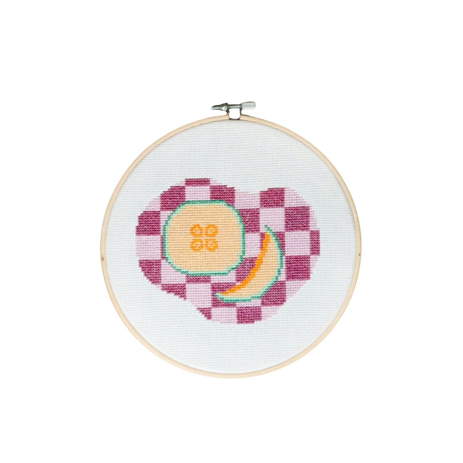 MELON MOMENT - Cross Stitch Kit-Handmade Tufting Embroidery Art