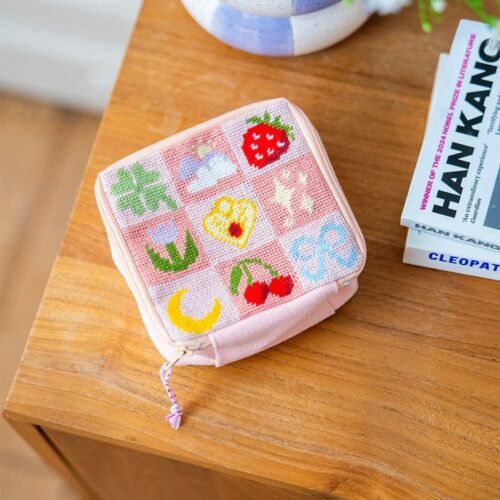 GOOD LUCK CHARMS - Needlepoint Pouch Kit-Embroidery Kit for Beginners