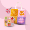 LUCKY IN LOVE - Half Stitch Pouch - Latch Hook Bundle