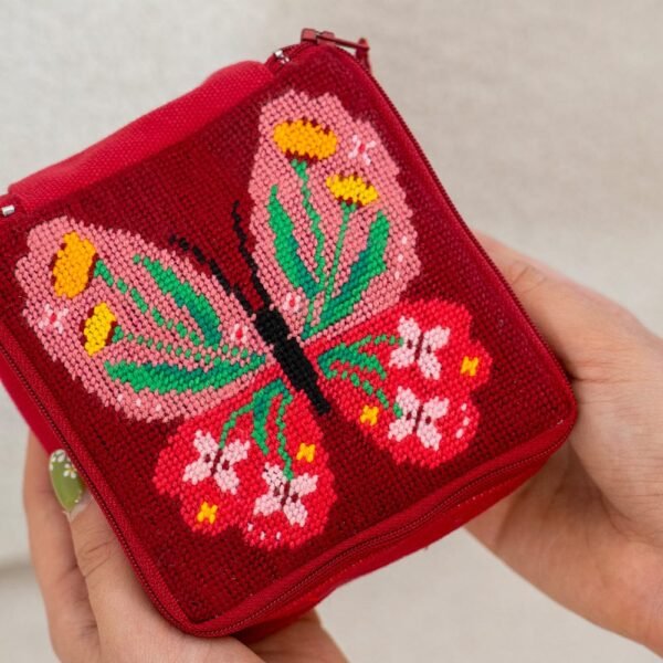 Butterfly Bloom - Needlepoint Pouch Kit