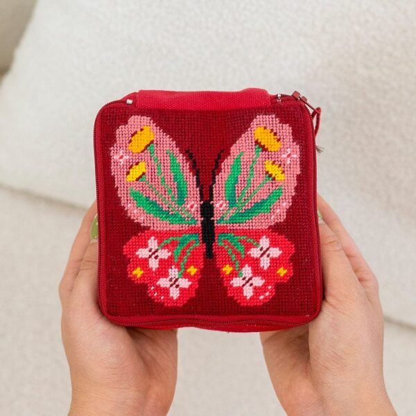 Butterfly Bloom - Needlepoint Pouch Kit