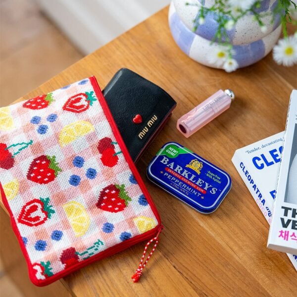 FRUIT MARKET - Needlepoint Pouch Kit-Embroidery Kit for Beginners