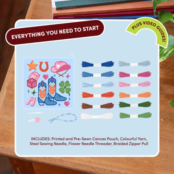 Howdy - Needlepoint Pouch Kit