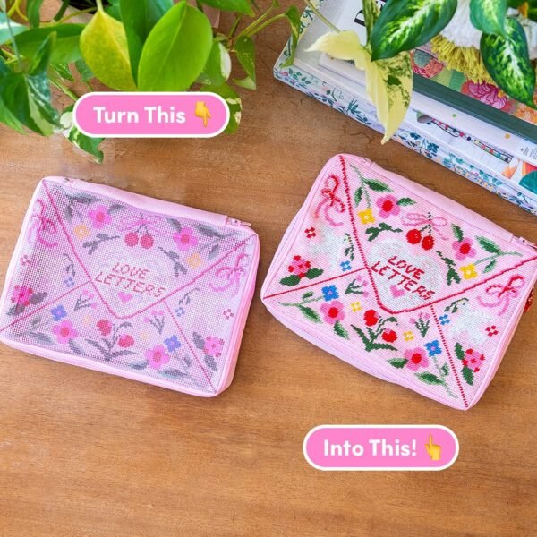 Love Letters - Needlepoint Pouch Kit