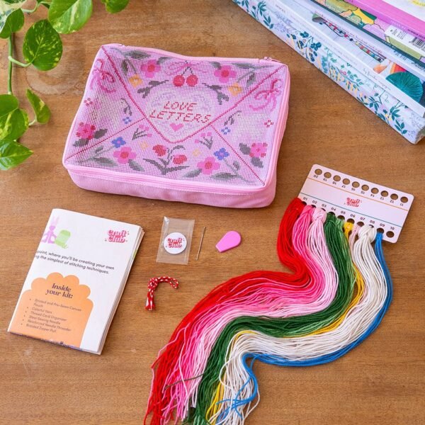 Love Letters - Needlepoint Pouch Kit