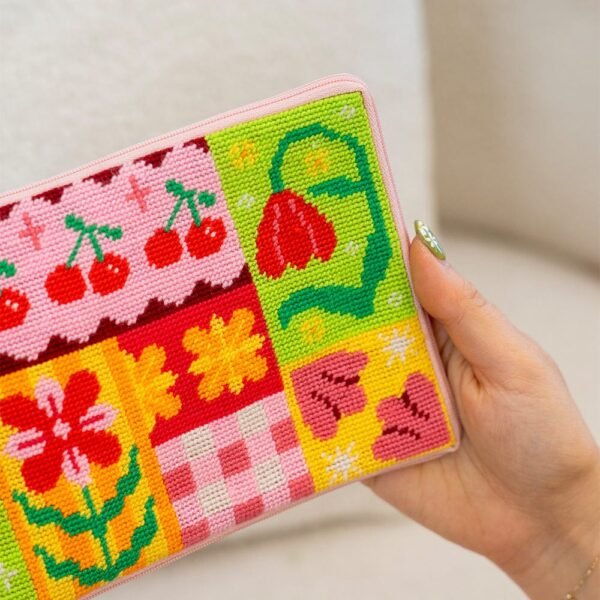 Patchwork Party - Needlepoint Pouch Kit