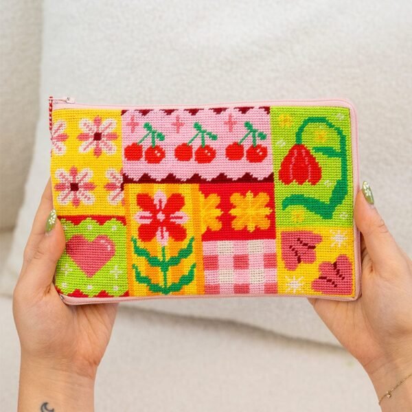 Patchwork Party - Needlepoint Pouch Kit
