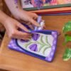 Purple Petunias - Needlepoint Pouch Kit