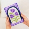 Purple Petunias - Needlepoint Pouch Kit