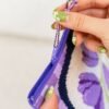 Purple Petunias - Needlepoint Pouch Kit