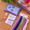 Purple Petunias - Needlepoint Pouch Kit