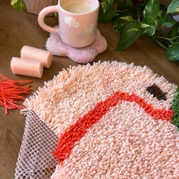 PEACH - Latch Hook Cushion Kit unique