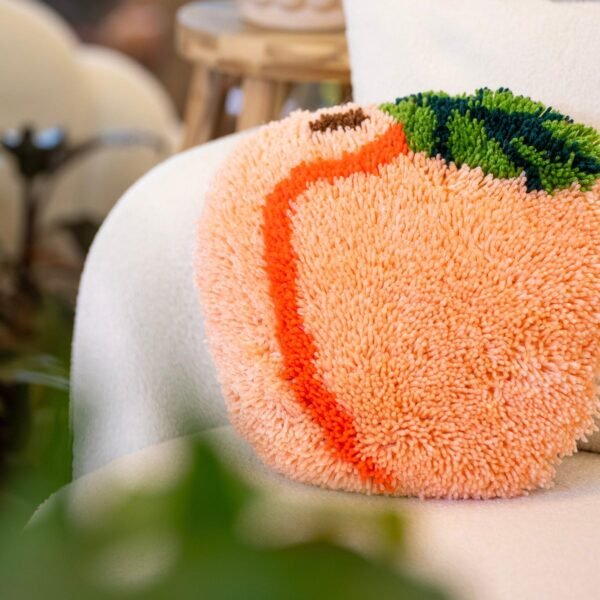 PEACH - Latch Hook Cushion Kit unique