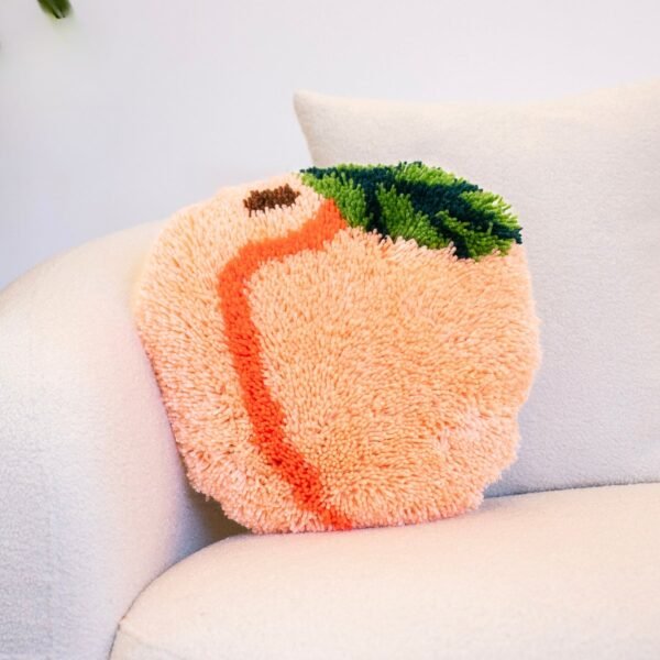 PEACH - Latch Hook Cushion Kit unique