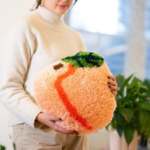 PEACH - Latch Hook Cushion Kit unique