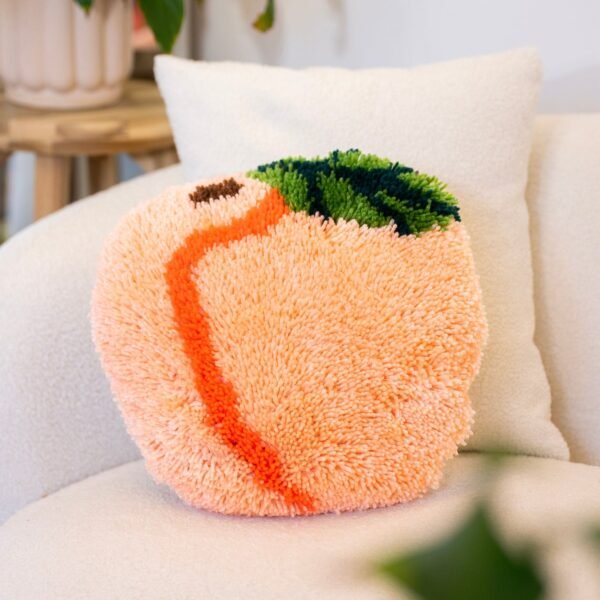 PEACH - Latch Hook Cushion Kit unique