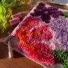 PRETTY PETALS PINK - Latch Hook Cushion Kit-latch hook kits