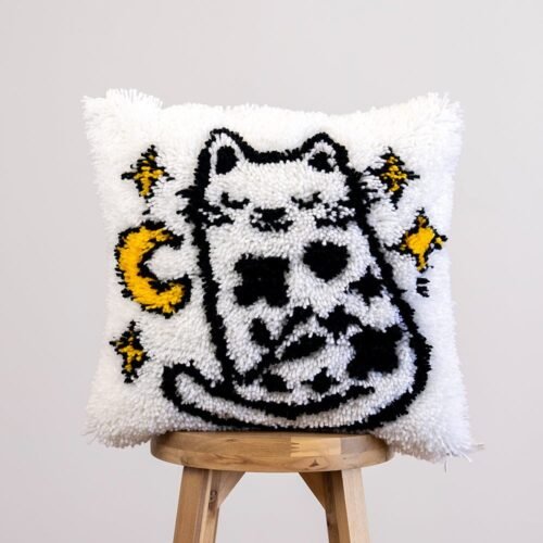 PURRFECTLY MAGICAL - Latch Hooking Cushion Kit-Creative Birthday Gifts