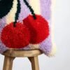 CHERRY RIPE STRIPES - Latch Hook Cushion Kit