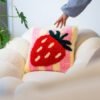 STRAWBERRY RIPE STRIPES - Latch Hook Cushion Kit unique