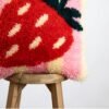 STRAWBERRY RIPE STRIPES - Latch Hook Cushion Kit unique