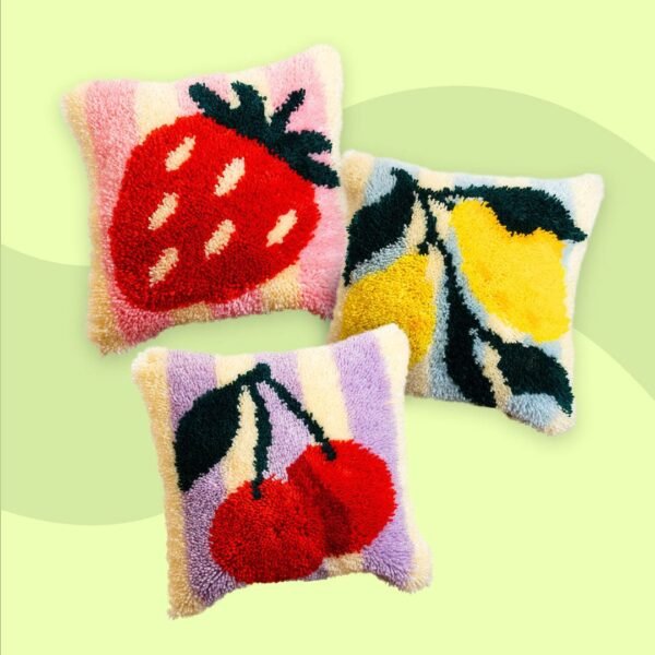 FRUIT BASKET - Latch Hook Cushion Bundle