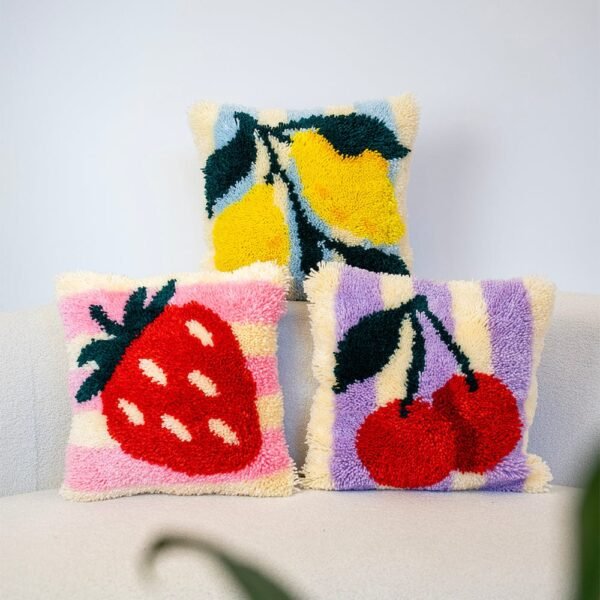 FRUIT BASKET - Latch Hook Cushion Bundle