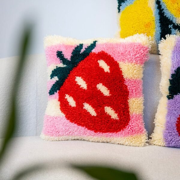FRUIT BASKET - Latch Hook Cushion Bundle