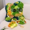 FOREST - FLOWERS - Moss Rug and Coaster Bundle
