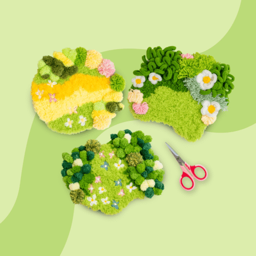FUZZY - FLORAL - Moss Coaster Bundle