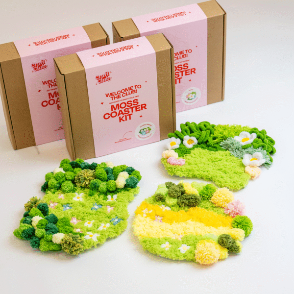 FUZZY - FLORAL - Moss Coaster Bundle