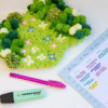 FUZZY - FLORAL - Moss Coaster Bundle