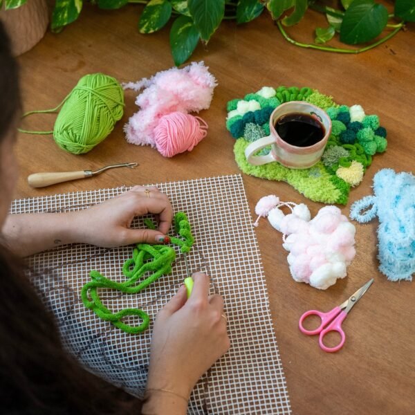 COTTON CANDY - Moss Coaster Kit-Crafts for Girls