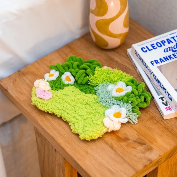 DAISY - Moss Coaster Kit-Handmade Tufting Embroidery Art