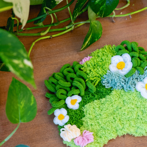 DAISY - Moss Coaster Kit-Embroidery Kit for Beginners