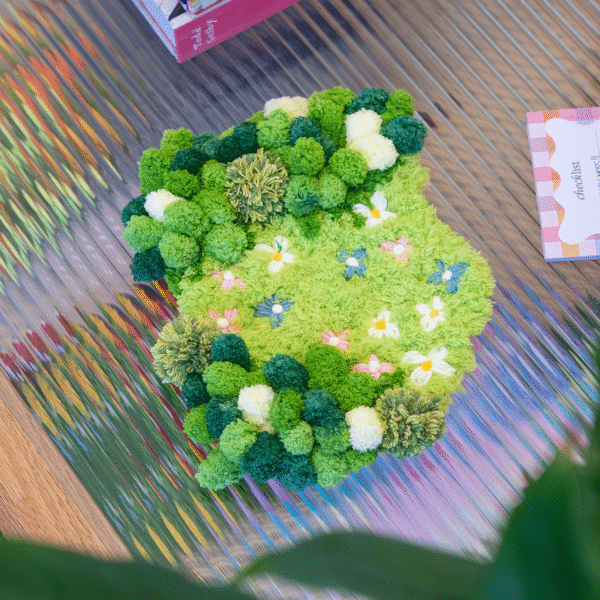 FLORAL GROVE - Moss Coaster Kit-Embroidery Kit for Beginners