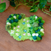 FLORAL GROVE - Moss Coaster Kit-Embroidery Kit for Beginners