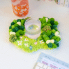 FLORAL GROVE - Moss Coaster Kit-Embroidery Kit for Beginners