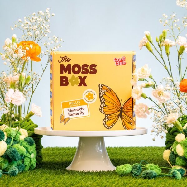 Monarch Butterfly - Moss Coaster Kit