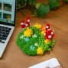 MUSHROOM MEADOW - Moss Coaster Kit-Creative Birthday Gifts