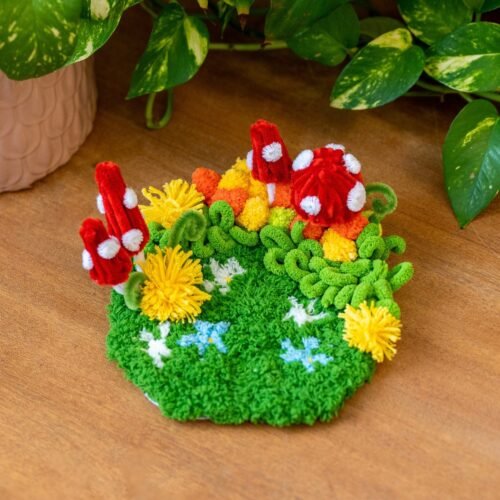 MUSHROOM MEADOW - Moss Coaster Kit-Creative Birthday Gifts