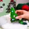 Twinkling Christmas Tree - Moss Coaster Kit-Gifts for Beginners
