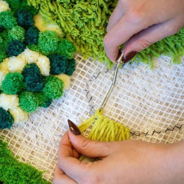Grassy Fields - XXL Moss Rug Making Kit-DIY Needlepoint